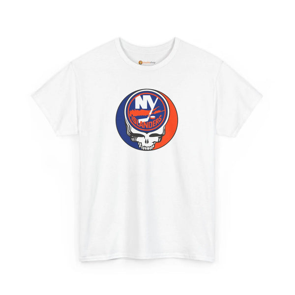 Grateful Dead - New York Islanders Grateful Dead Steal Your Face T-Shirt - NHL - StealieShop